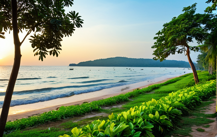 캄보디아 시하누크빌 해변 - **

A professional businesswoman in a modest, tailored shalwar kameez (traditional Pakistani/Indian ...