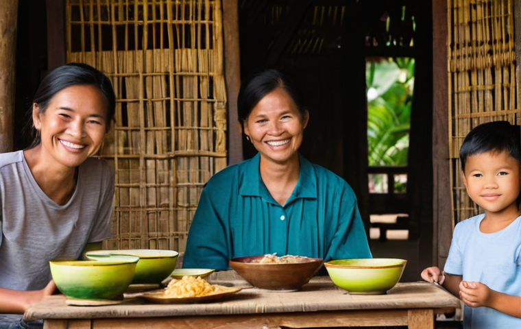 캄보디아 아목 트레이 - **Prompt 2: The Art of Kroeung - Spice Paste Preparation**
    "A candid, authentic scene depicting ...