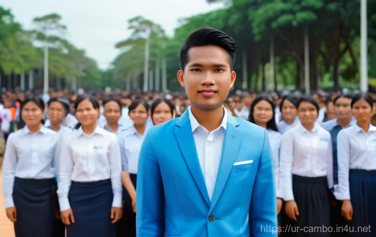 캄보디아의 청년 정치인 - **New Dawn/Modern Vision**: Focus on hope, modern ideas, and engagement. 캄보디아의 청년 정치인 - **New Dawn/Modern Vision**: Focus on hope, modern ideas, and engagement.