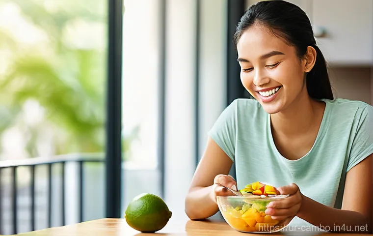 캄보디아 망고 샐러드 - **Vibrant Cambodian Mango Salad on a Summer Table:** A close-up shot of a beautifully presented Camb... 캄보디아 망고 샐러드 - **Vibrant Cambodian Mango Salad on a Summer Table:** A close-up shot of a beautifully presented Camb...