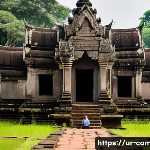 Home 26 캄보디아 여행 예산 짜기 - **Prompt 1: Serene Exploration of Angkor Wat in the Green Season.**
"A female traveler, respectf...